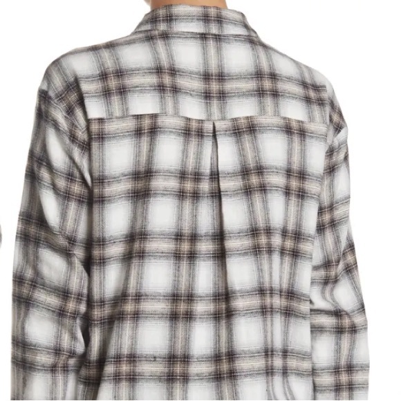 (A6) ABOUND Black White CeCe Oversized Plaid Button down front Shirt, Sz 3X, NWT - Picture 5 of 10